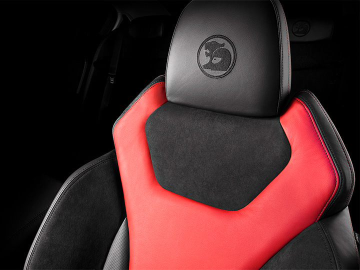 HSV Performance Seats in “Red Hot” Leather Trim
